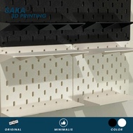 Pegboard Shelf ikea skadis – Minimalist Modular Shelf Pegboard Rack