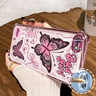 【New Color】Case For iPhone 6 Plus iPhone 6s Plus Pink butterfly pattern shockproof and stain resista