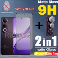 2in1 For Vivo V50 Lite 5G 4G 2IN1 Matte Frosted Glass and Lens Film For Vivo V50LIte 4G 5G Vivo V 50