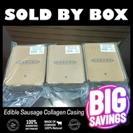 (Sold by Box) Edible Sausage Collagen Casing | Halal Longganisa Casing | Hog Casing Alternative