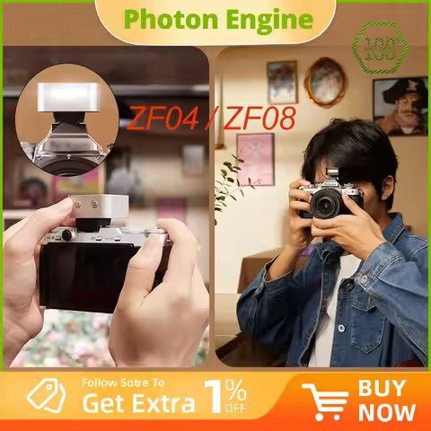 ZENIKO ZF04 ZF08 Mini Retro Flash Universal Hot Shoe Camera Flash Light for Fuji XT5 X100 XM5 Sony Z