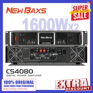 NewBaxs CS4080 เครื่องขยายเสียง สองช่อง 8 โอห์ม 1600 วัตต์ การแสดงบนเวทีระดับมืออาชีพ เครื่องขยายเสี