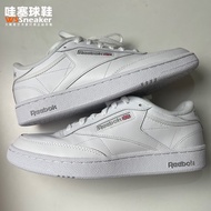 Reebok CLUB C 85 Classic Sneakers Men Women Sports Casual Shoes Small White Toe Layer Cowhide AR0455