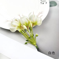 仿真3叉灯笼果花头 diy头饰簪花小摆件家居婚礼摄影花艺道具插花 - 白色
