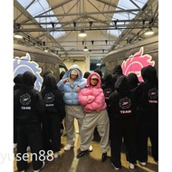 Hot Sale broken planet Letter Foam Printed Hoodie High Street Loose Casual Sweatshirt Suit