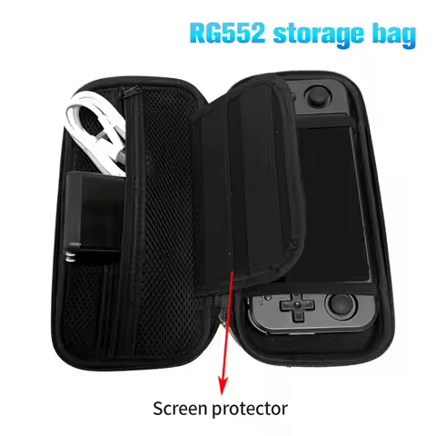 Portable Shockproof Storage Bag for ANBERNIC RG552 Video Game Console Protective Organizer Game Play
