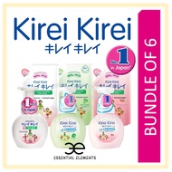 KIREI KIREI [BUNDLE OF 6] ANTI-BACTERIAL FOAMING HAND WASH SOAP BOTTLE|REFILL PACK|ANTISEPTIC FOAM ORIGINAL PEACHBody Wa