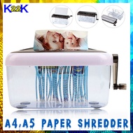 K22K A4,A5 Manual Paper Cut Shredder for Office Home School Paper Shredder (Back)