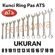 ATS Ring Spanner 8, 9, 10, 11, 12, 13, 14, 15, 16, mm | ATS Combination | Combination Spanner 8mm 9m