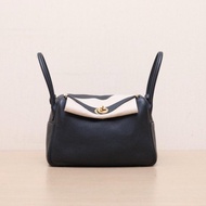 HERMES(愛馬仕) Lindy 26 89黑色 TC皮 Y刻 金扣