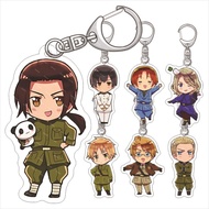 Hetalia: Axis Powers Acrylic Keychain Feliciano Vargas Kiku Honda 6cm Pendant Anime Merch