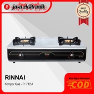 Rinnai RI-712A Kompor Gas Jumbo Stainless 2 Tungku RI 712A/ RI 712 A / RI712A / RI712 A