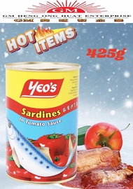 Yeo's Sardines in Tomato Sauce 425g