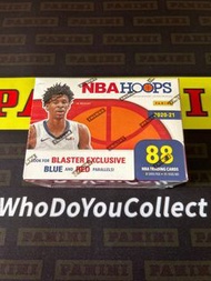 NBA Hoops Panini Basketball Trading cards Box 2020 2021 Find 1 Auto Autograph Memorabilia card Rookie RC Rookies Blaster Exclusive Blue and Red Parallels Retail Inserts Blaster Box Slam Magazine insert Lamelo Anthony  Ja Morant Cover New Sealed