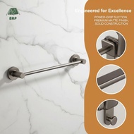 [EKP] 30cm 40cm 50cm Suction Cup Towel Bar Foldable Bathroom Towel Ra Easy Install for Tile Wall Goo