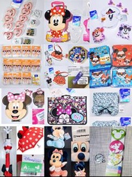 全部全新出清: 迪士尼 米奇老鼠 ＆ 米妮，🎀Minnie🎀Mouse 毛巾.儲物盒.銀包.匙扣.便利紙.雨傘.文具套裝,中古日版毛公仔.顏色筆套裝.風火輪磁石貼.手袋仔…等，Tomy＆Disney 