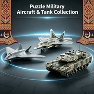 Military Fighter J20 Su57 Tank Model Building Blocks Assembly Toys Mainan Askar Kanak Hadiah