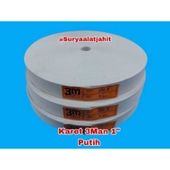 3Man Rubber 1in/2.5cm white @36y = Rp.107,300/1pcs