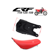 เบาะPU สีแดง + ถังน้ำมันเชื้อเพลิง สำหรับ Honda CRF110/ CRF125/ CRF150 สามารถแปลงใส่รุ่น Ksr Klx Ktm Msx และอื่นๆ สินค้าครบชุด(เบาะรถวิบาก+ถังน้ำมัน)