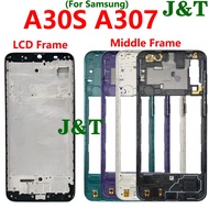 Housing Front Middle Frame Bezel For Samsung Galaxy A30S A307 LCD Middle Frame Plate Cover Replacement Parts