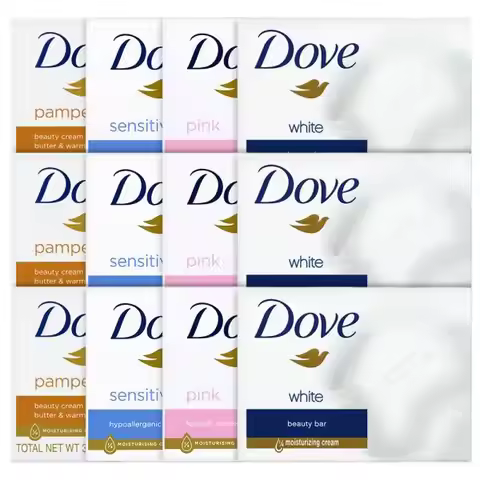 Dove Soap Bulk Soap Bath & Face Soap Beauty Bar 10-Count