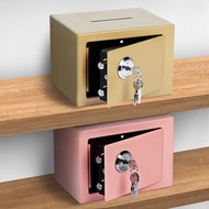 Safe Box Small All-Steel Password Safe Box Home Office Mini Safe Box Coin-Operated