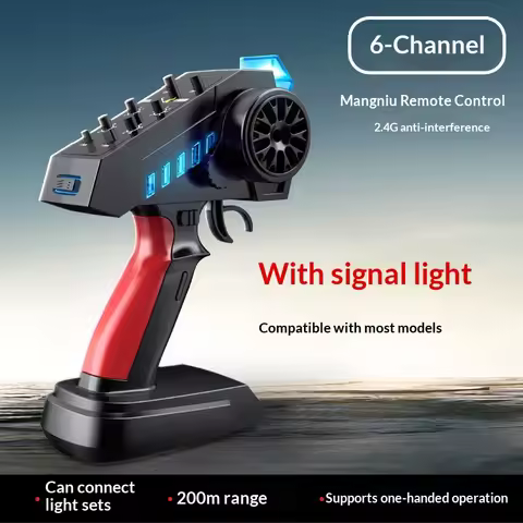 MangNiu MN-89K 2.4G 6 Channel RC Gun Transmitter And Receiver 200M Remote Control Accessory For RC C
