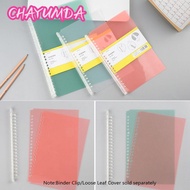 CHAYUMDA A5/B5 Notebook Paging Separator Plastic File Folder Accessory  Fashion 20/26Hole Ring Binde