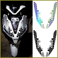 ⇦ ➤ ∧ Honda Click 125i 150i v1 v2  Honeycomb Front Fairings Fender Sticker Decal for Motorcycle