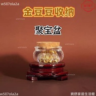 💥Taiwan Ready Stock💥Free Shipping💥Cornucopia Gold Storage Bottle Exquisite Small Golden Bean Storage