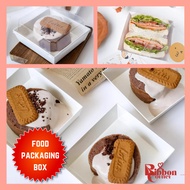 Food Packaging Box Cake Sandwich Square Rectangle Desert Pastry Baking