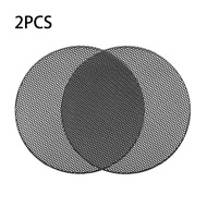 <PT> 2Pcs Speaker Conversion Net Cover Car Audio- Decorative Circle Metal Mesh Grille