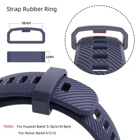 3 Pcs Rubber Ring Retaining Ring For Honor band 4 5 Wristband BandFor Huawei Band 3 4 Pro Strap Keep