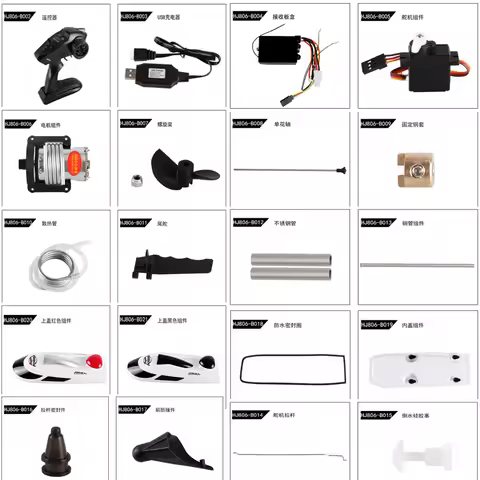 HXJ HJ806 HJ806B HJ809 HJ810 RC Boat Parts and Accessories Romote Control Ship Model Receiver and Tr