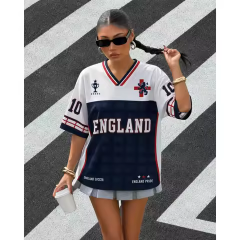 2026 England Football Shirt Fan Jersey England National Team Shirt Summer Sports Men's T-Shirt Kid's