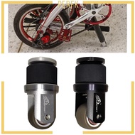 [Perfk] Alloy Folding Bike Auxiliary Roller Wheel Chair Tube Seatpost Folding Accessories