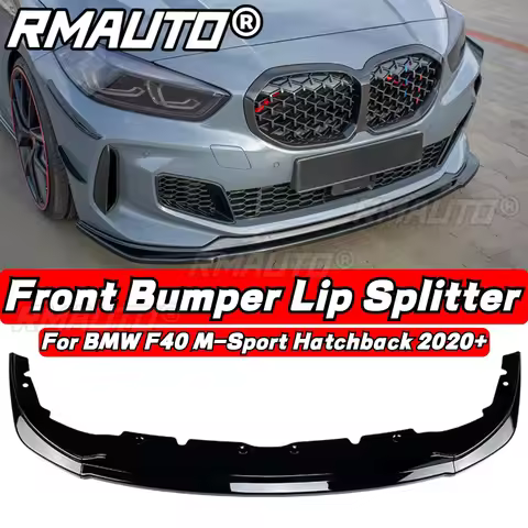 3Pcs Car Front Bumper Lip Diffuser Spoiler Bumper Guard Body Kit for BMW 1 Series F40 M-Sport Hatchb