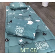 tấm trải nệm văn phòng gấp gọn- topper mỏng độ dầy 2-3cm_nệm ngủ văn phòng tiêu chuẩn 5*