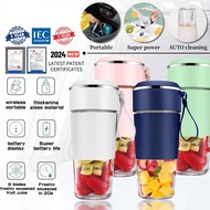 Wireless Juicer Blender Cup 300ML Portable 6 Blade Rechargeable Mini Electric Fruit Juice Cup Crushable Ice