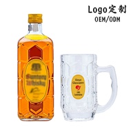 Glass Whiskey with Hand Beer Glass Hand-Made Tea Glass Drawing Beer Glass Whiskey