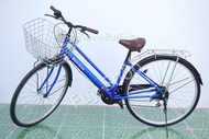 จักรยานแม่บ้านญี่ปุ่น - ล้อ 27 นิ้ว - มีเกียร์ - สีน้ำเงิน [จักรยานมือสอง]