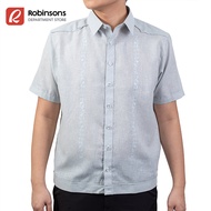 Obra ni Juan Polo Jack Fit Polo Barong - Powder Gray