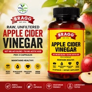 Bragg ACV Apple Cider Vinegar Capsules Organic with Vitamin D Zinc Digestive Health Wellness Support