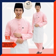 BAJU RAYA [4 PINK COLOR] Baju Melayu Al Habib S M L XL 2XL 3XL 4XL 5XL [Rose gold,Dusty pink,Peach,M