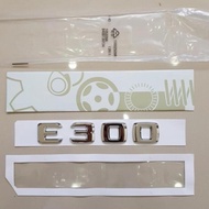 3D Emblem Logo Letter C300 Mercedes Benz Badge C 300 Chrome