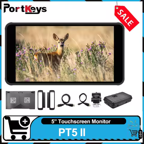 PORTKEYS PT5 II 5" 4K HDMI 30p Professional on-camera Monitor 1920*1080 Full Screen Touch Control Mo