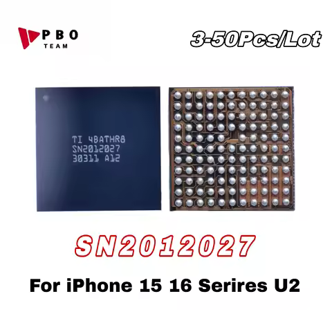 3-50PCS SN2012027 U2 U9500 USB Charging IC Decrypted Chipset For iPhone 15 16 16 pro max 16 pro 16 p