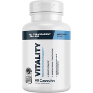 Transparent Labs Vitality Testosterone Booster - Testosterone Supplement for Men with Ashwagandha KS