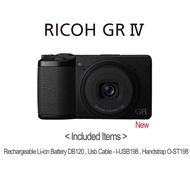 RICOH DIGITAL CAMERA GR IV (BLACK) PREMIUM COMPACT CAMERA