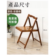 【AOTTO】免安裝楠竹折疊椅-茶色